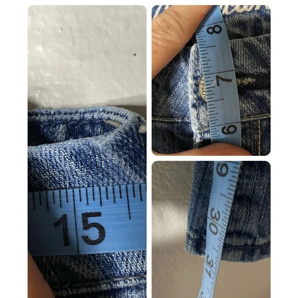 American Eagle Y2K Real Flare Jeans Womens Sz 6 Low Rise 2000s Distressed
